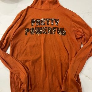 Dazey LA copper turtle neck long sleeve tee size large